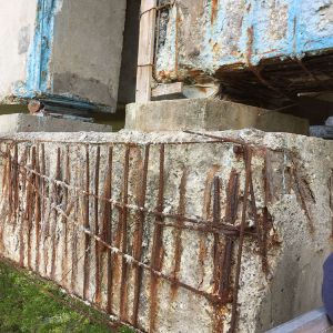 Visual inspection on damaged areas