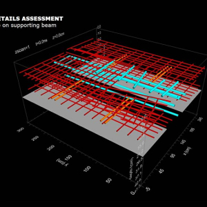 GPR survey on concrete slab - Structural details