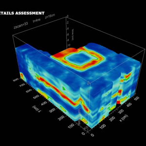 GPR survey on masonry vault