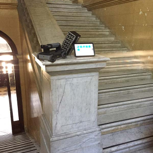 Ultrasonic tomography on monumental stone