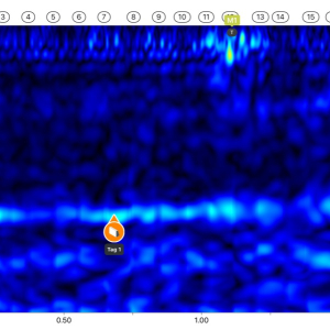 Ultrasonic tomography on natural stone