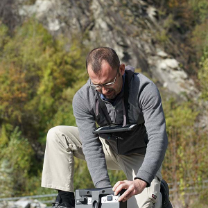 Ultrasonic tomography on natural stone
